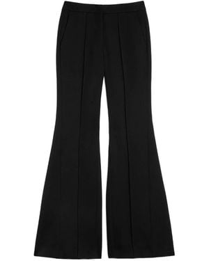 Jil Sander Wool Flared Trousers - Black
