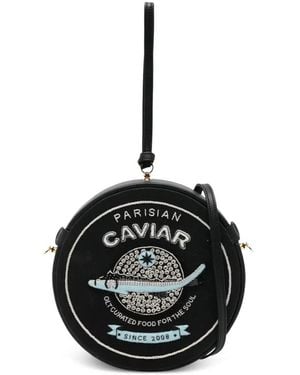 Olympia Le-Tan Bestickte Clutch - Schwarz