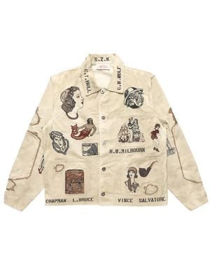 Samuel Zelig Duffle Chore Jacket - Natural