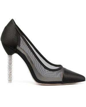 Sophia Webster Jasmine 110mm Crystal-embellished Court Shoes - Metallic