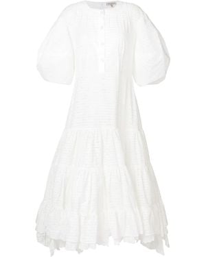 Natasha Zinko Eyelet Detail Dress - White