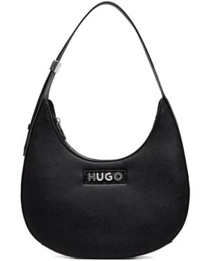 HUGO ホーボーハンドバッグ - ブラック
