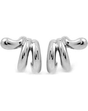 Hugo Kreit Trio Brass Earrings - Metallic