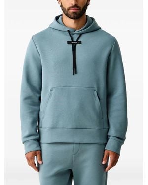 On Shoes Drawstring Pouch-Pocket Hoodie - Blue