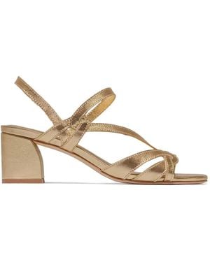 Bernardo Knotted-Strap Heeled Sandals - Natural