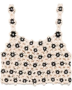 The Upside Luminary Lily Crochet Top - Natural