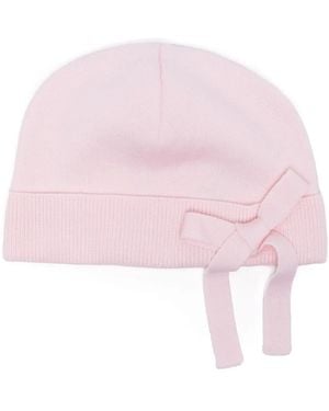 Viktor & Rolf Bow-Embellished Beanie Hat - Pink