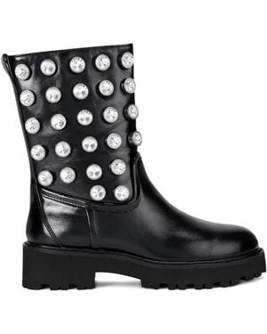Kurt Geiger Octavia Stud Ankle Boots - ブラック