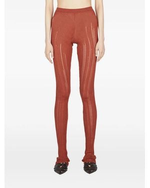 Marco Rambaldi Leggins De Canalé - Rojo