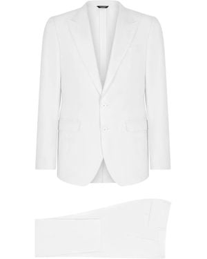 Dolce & Gabbana Taormina-Fit Single-Breasted Suit - White