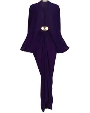 Silvia Tcherassi Fiore Kleid - Blau