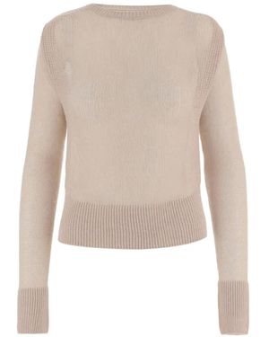 Sa Su Phi Ribbed Crew-Neck Sweater - White