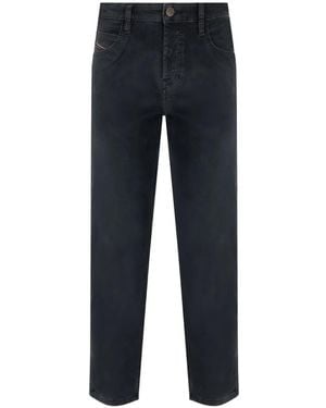 DIESEL Straight-Cut Trousers - Blue