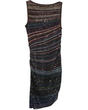 Missoni Abito Smanicato A Righe - Nero