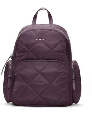 MZ Wallace Raisin Madison Quilted Backpack - Purple