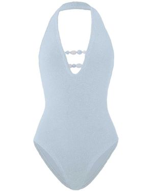 Hunza G Maillot De Bain Adriana À Perles - Blue