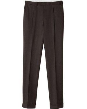 Canali Creased Tailored Trousers - Grey