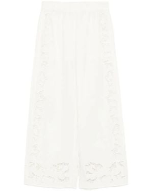 Alice + Olivia Tanya Hose mit Ösen - Weiß