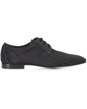 Tod's Moiré-Effect Lace-Up Oxford Shoes - White