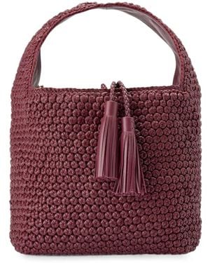 Lottusse Noodbag Woven Handbag - Purple