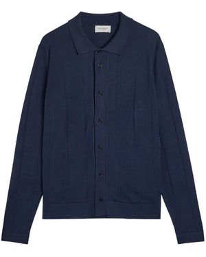 John Smedley Floyd Buttoned Cardigan - Blue