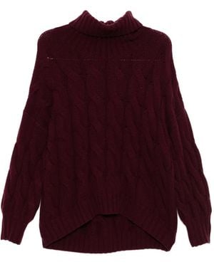 N.Peal Cashmere Hana Jumper - Purple