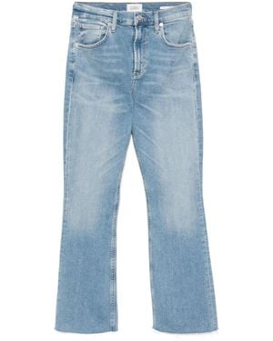 Citizens of Humanity Isola Cropped Bootcut Jeans - Blue