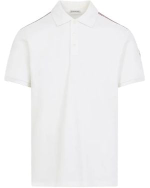 Moncler Stripe Polo Shirt - White