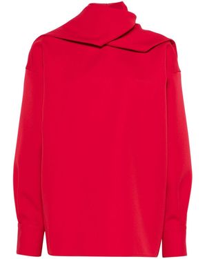 Carven スカーフディテール ブラウス - レッド