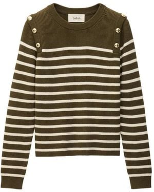 Ba&sh Pull Matio À Rayures - Green