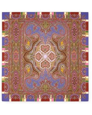 Etro Paisley-Print Scarf - Purple