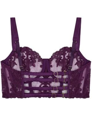 Fleur Of England Cecilia Balconette-Bh Aus Spitze - Lila