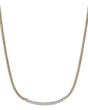 John Hardy 14Kt Jh Essential Diamond Necklace - White