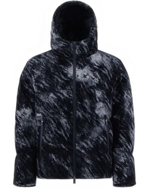 Herno Hooded Patterned Jacket - Blue