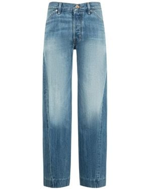 RÙADH Bijou Faded-Effect Jeans - Blue
