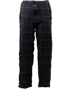 Comme des Garçons Pantalones a cuadros - Azul