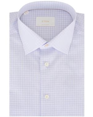 Eton Checked Shirt - White