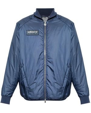 adidas Bramhope Spzl Logo-Patch Jacket - Blue