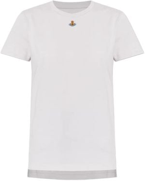 Vivienne Westwood Orb-Embroidered T-Shirt - White