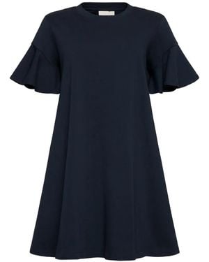 Cinq À Sept Jane Ruffle Dress - Blue