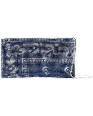 Benedetta Bruzziches Crystal-Embellishment Cross Body Bag - Blue