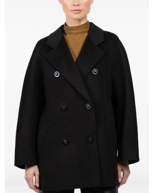 Lara Double-Breasted Coat - Black