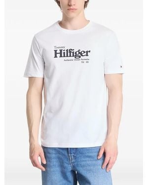 Tommy Hilfiger Logo-Print T-Shirt - White