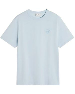 Café Kitsuné Camiseta De Manga Corta - Azul