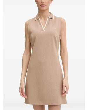 Guess Sleeveless Polo-Collar Mini Dress - Natural