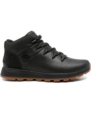 Timberland Leather Lace-Up Boots - Black
