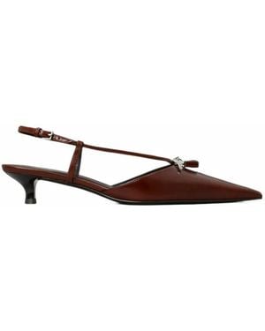 Tory Burch Lock Low Heel Pumps - White