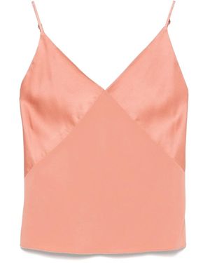 Forte Forte Satin-Finish Top - Pink