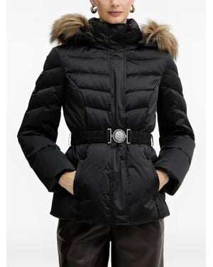 Guess Elasticated-Belt Jacket - Black