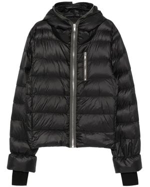 Rick Owens Gimp Hooded Down Jacket - Black